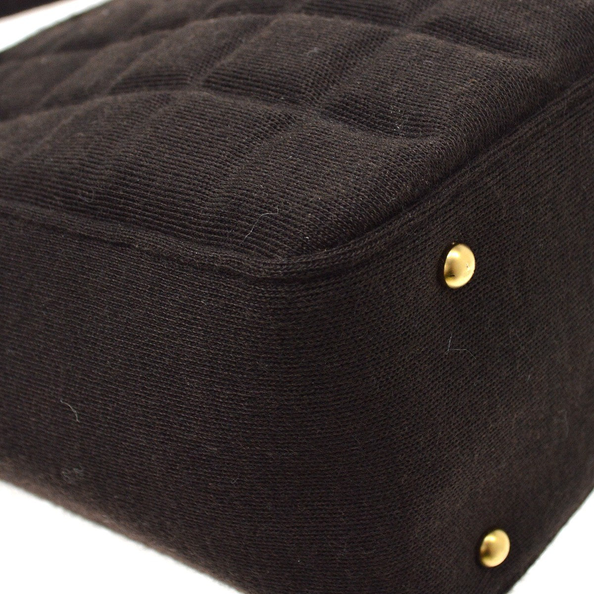 Chanel Chocolate Bar Cc Quilted Jersey Brown Cotton Shoulder Bag Bag (Pre-Owned)