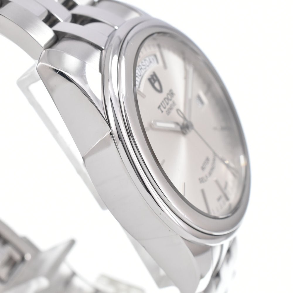 Tudor Glamour Day Date Automatic Stainless Steel With Diamonds Watch (Pre-Owned)