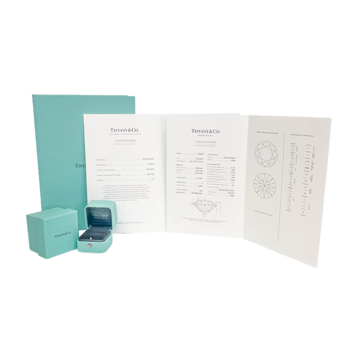 Tiffany & Co. Tiffany Setting Solitaire Platinum With Rbc Diamond Silver Platinum Ring Jewelry (Pre-Owned)