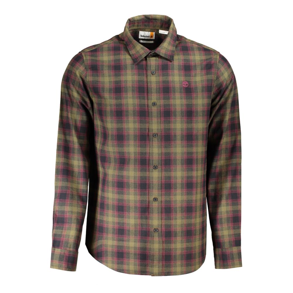 Timberland Verde Cotton Men Men's Shirt