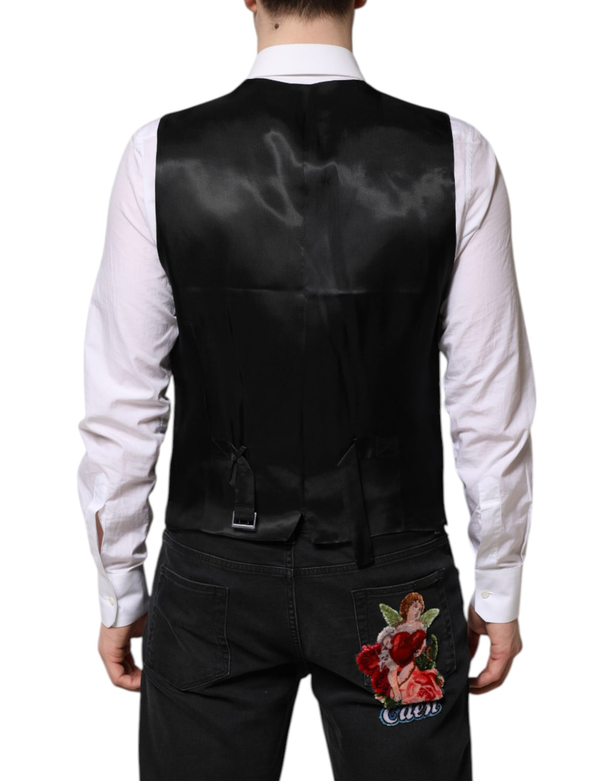 Dolce & Gabbana Black Single Breasted Suit 2 Piece Men's Jacket