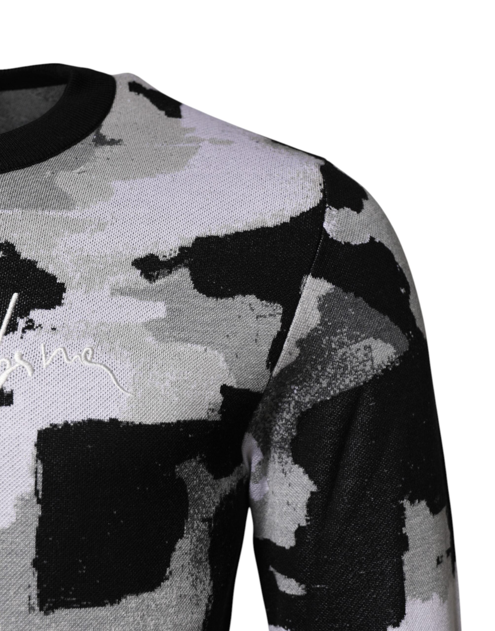 Dolce & Gabbana Multicolor Logo Crew Neck Pullover Men's Sweater (Pre-Owned)