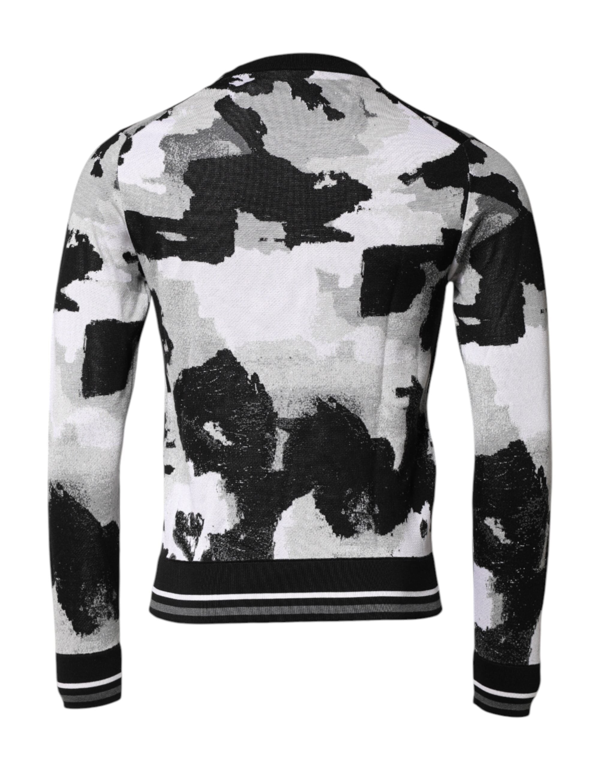 Dolce & Gabbana Multicolor Logo Crew Neck Pullover Men's Sweater (Pre-Owned)