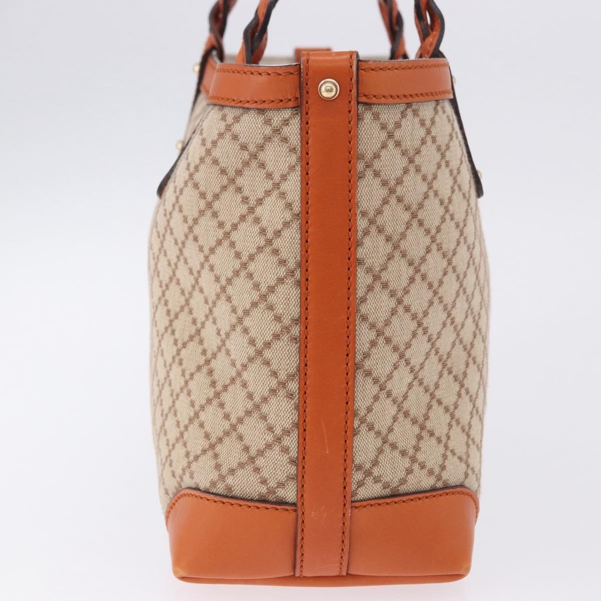 Gucci Craft Gg Canvas With Leather Beige Canvas Tote Bag Bag (Pre-Owned)