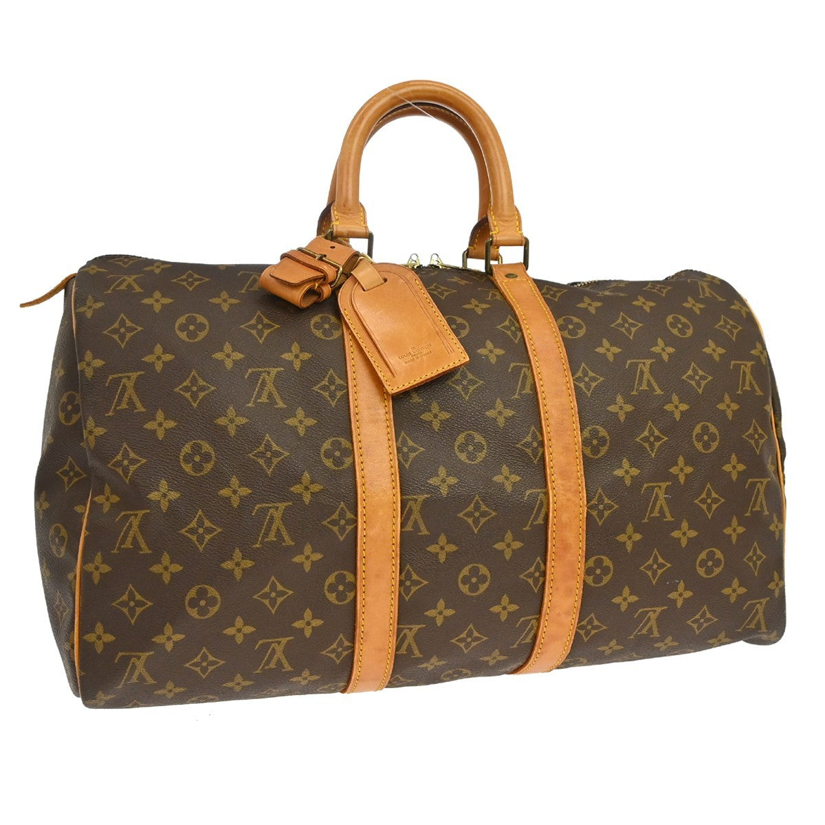 Louis Vuitton Keepall Monogram Canvas Brown Canvas Travel Bag Bag (Pre-Owned)