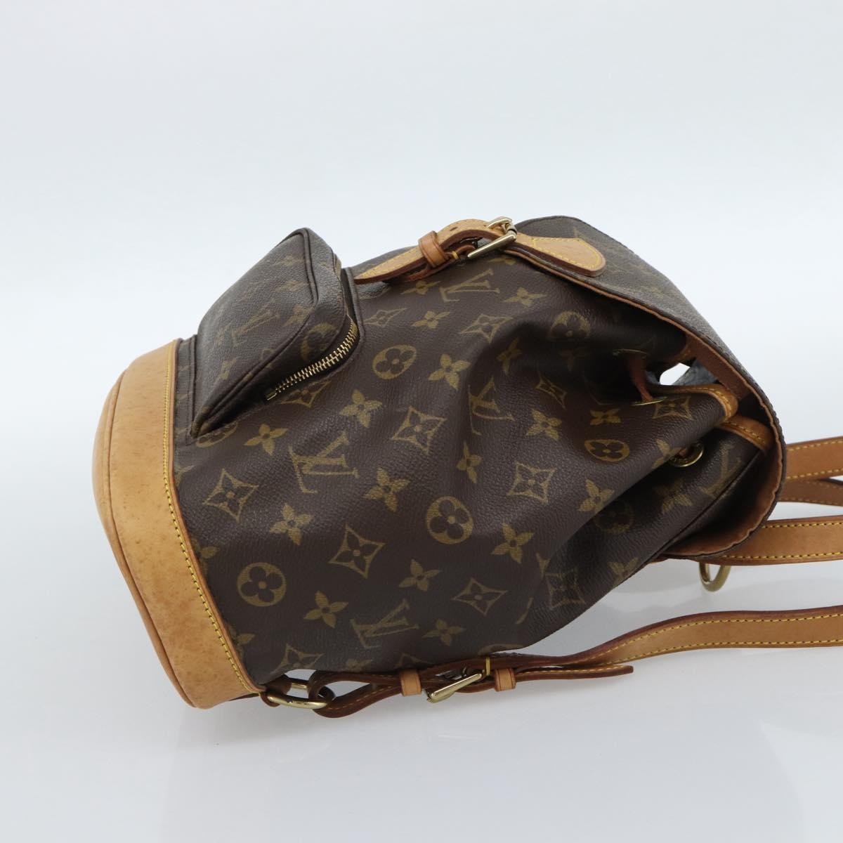 Louis Vuitton Vintage Montsouris Monogram Canvas Brown Canvas Backpack Bag (Pre-Owned)