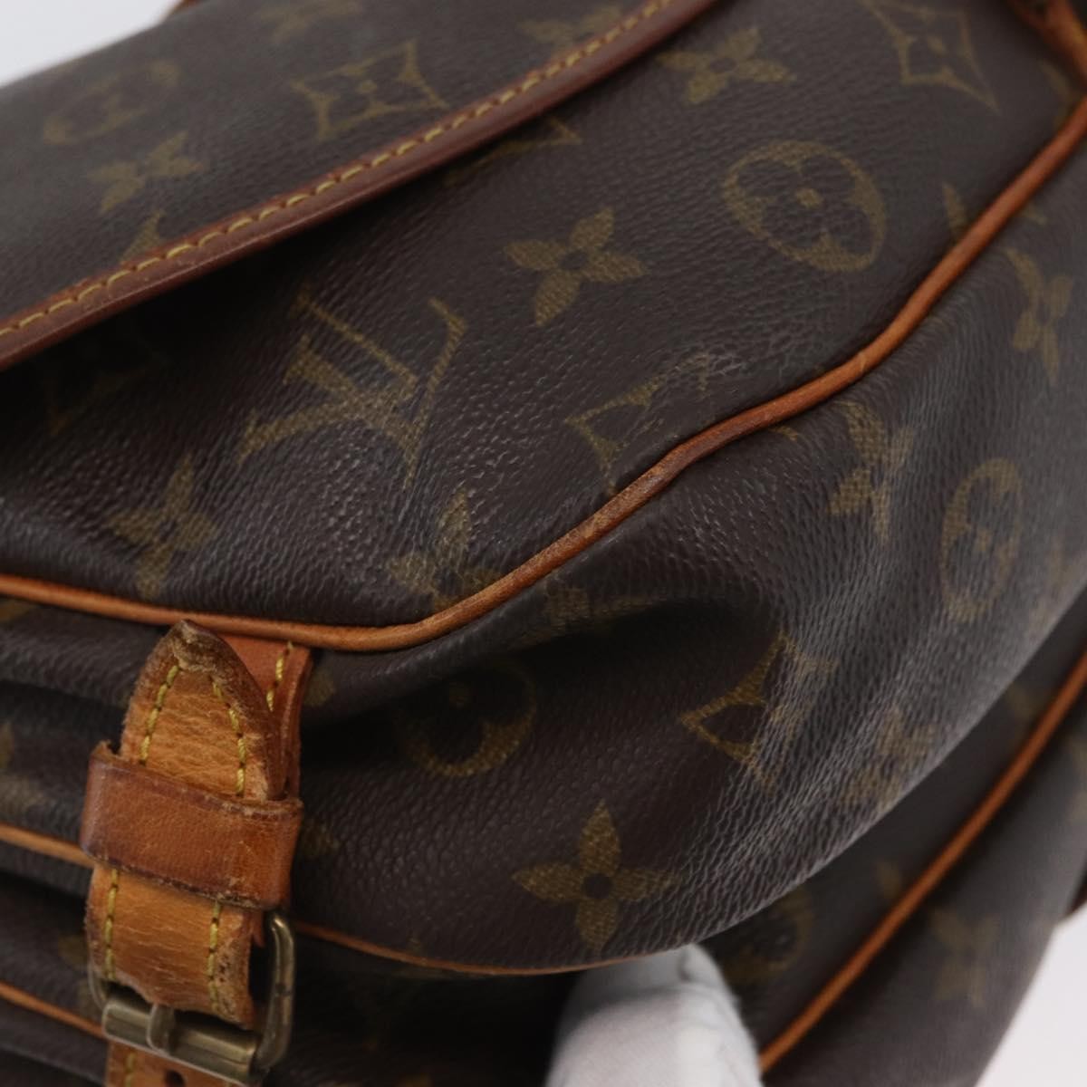 Louis Vuitton Saumur Monogram Canvas Brown Canvas Shoulder Bag Bag (Pre-Owned)