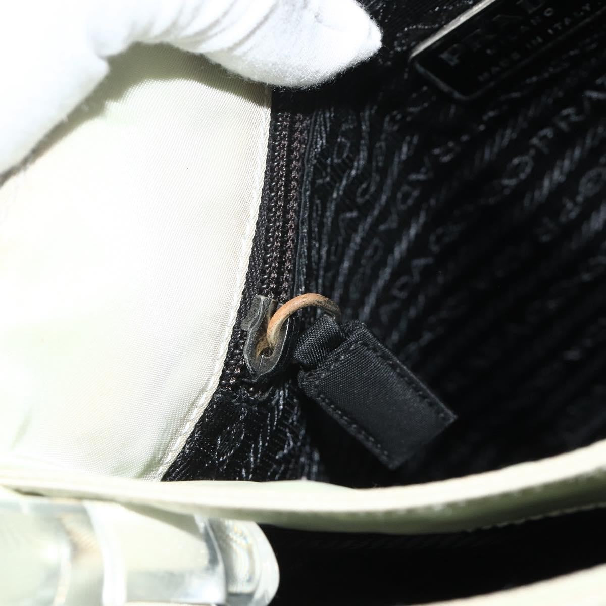 Prada Resin Handle Tessuto Clear Nylon Shoulder Bag Bag (Pre-Owned)