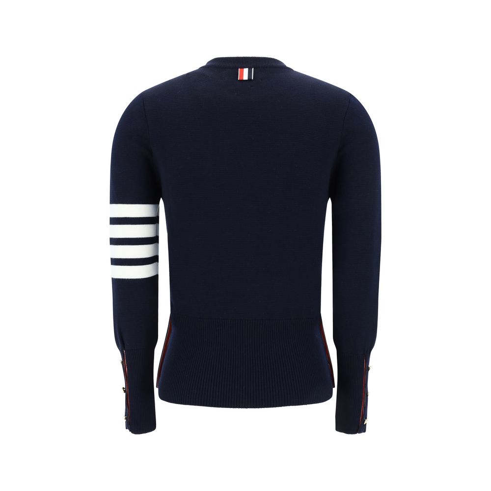 Thom Browne Blue Wool Oves Aries Women's Sweatshirt