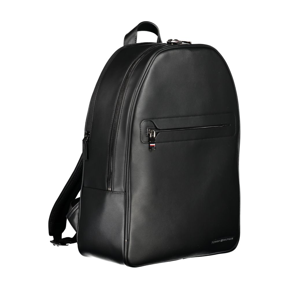 Tommy Hilfiger Nero Polyurethane Men Men's Backpack