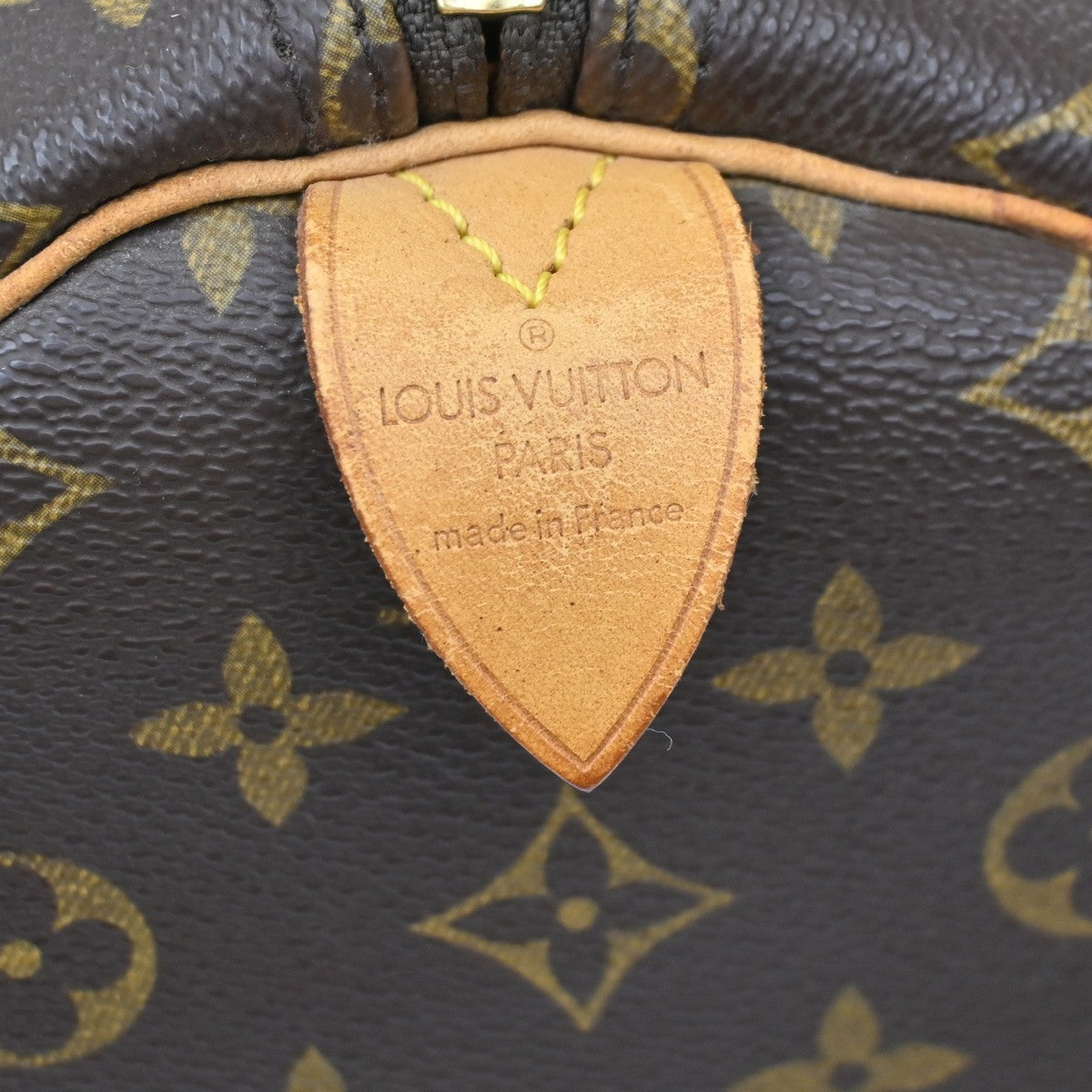 Louis Vuitton Keepall Monogram Canvas Brown Leather Travel Bag Bag (Pre-Owned)