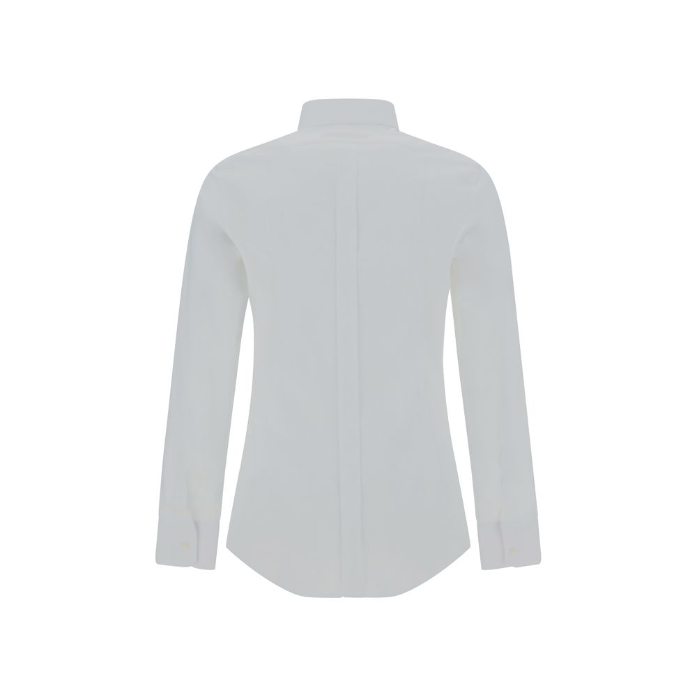 Dolce & Gabbana White Elastane Dress Men's Shirt