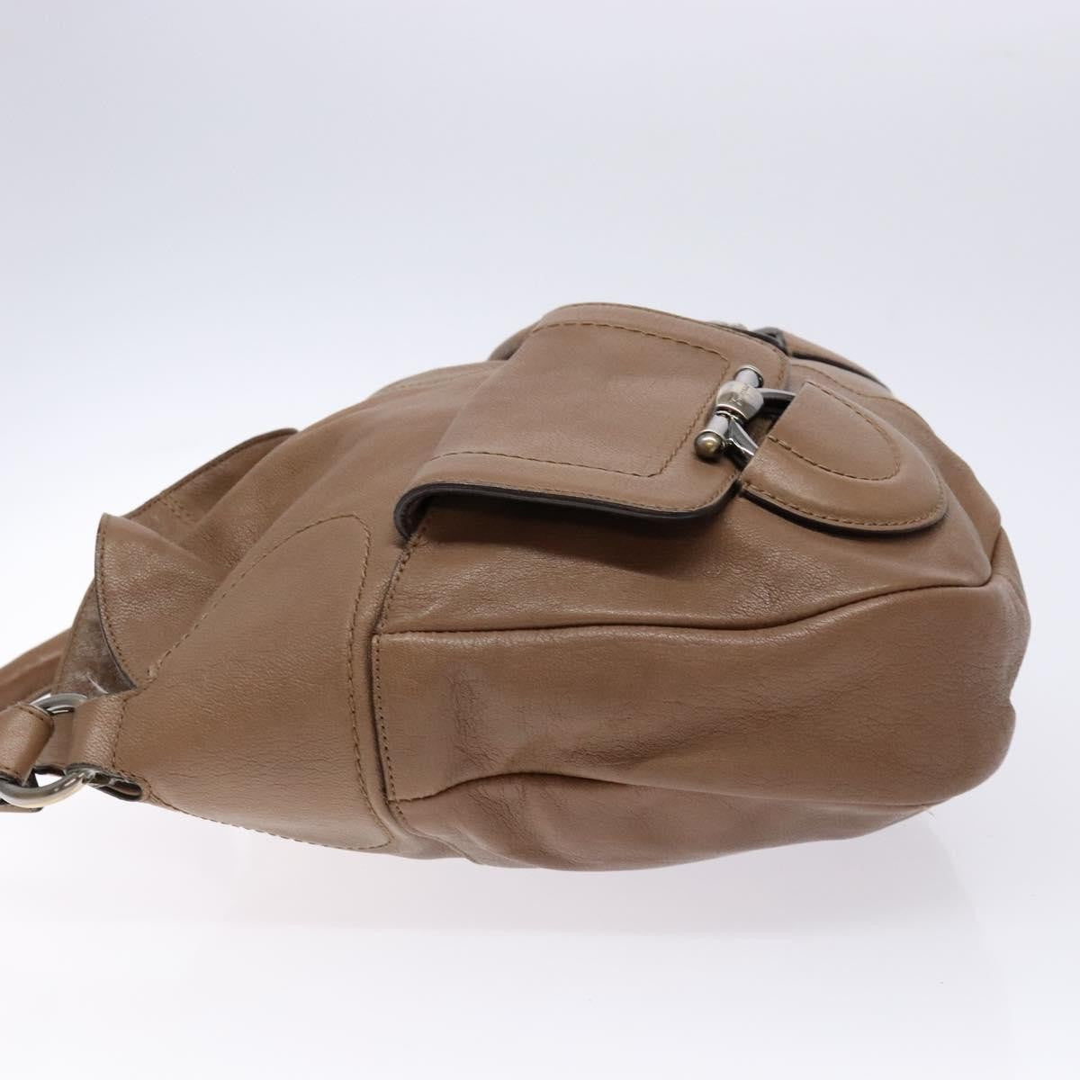 Salvatore Ferragamo Vintage Leather Brown Leather Handbag (Pre-Owned)