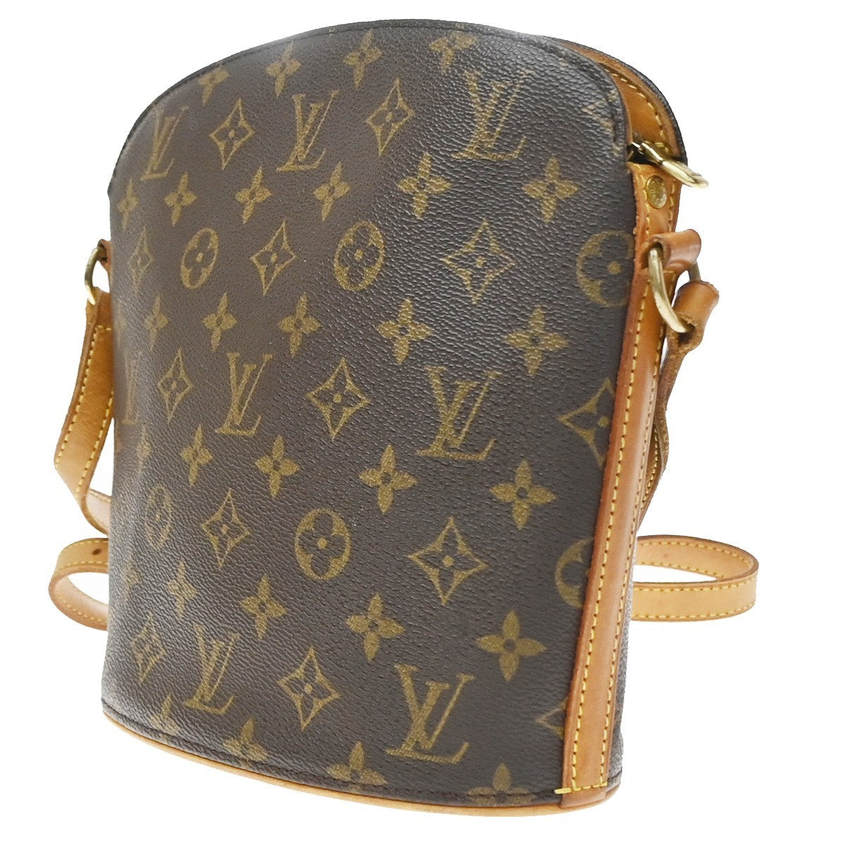 Louis Vuitton Drouot Monogram Brown Canvas Shoulder Bag Bag (Pre-Owned)