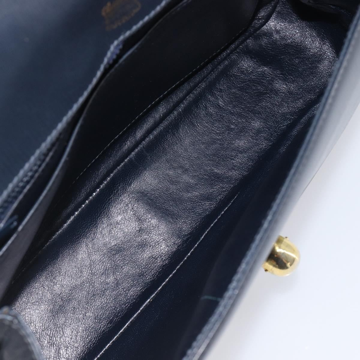 Gucci Shoulder Leather Navy Leather Shoulder Bag Bag (Pre-Owned)
