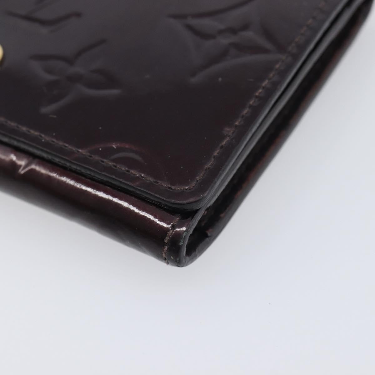 Louis Vuitton Elise Monogram Vernis Burgundy Patent_Leather Wallets Accessory (Pre-Owned)