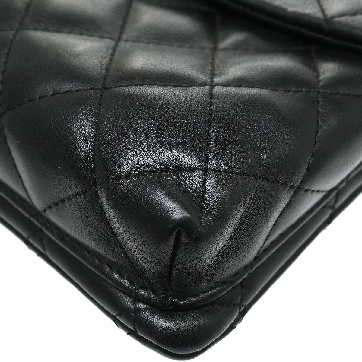 Chanel Cambon Flap Calfskin Black Leather Shoulder Bag Bag (Pre-Owned)