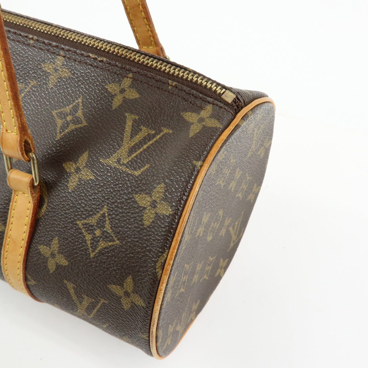 Louis Vuitton Papillon Monogram Canvas Brown Canvas Handbag (Pre-Owned)