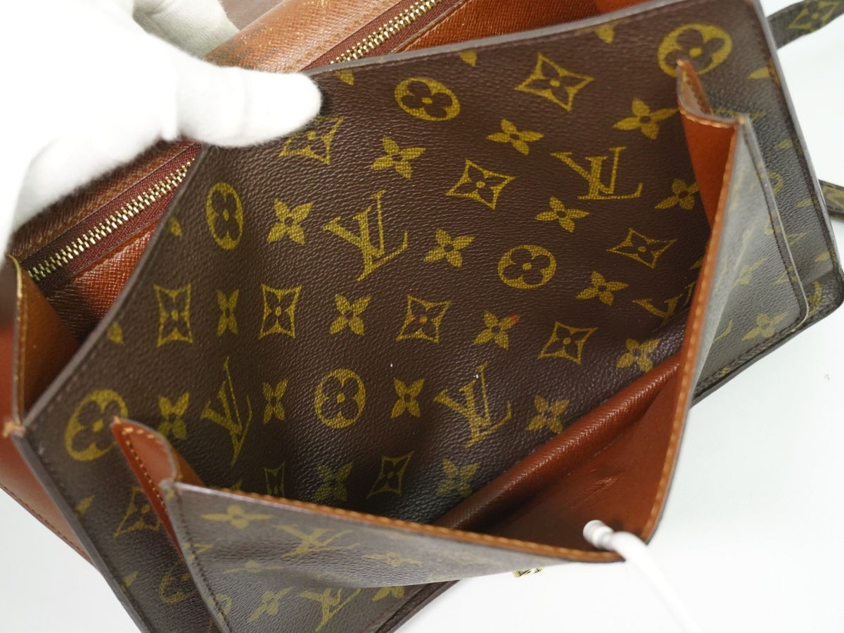 Louis Vuitton Monceau Monogram Canvas Brown Canvas Handbag (Pre-Owned)