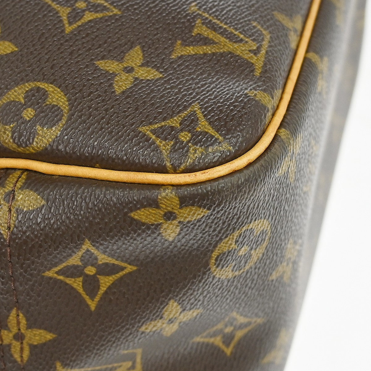 Louis Vuitton Deauville Monogram Canvas Brown Canvas Handbag (Pre-Owned)