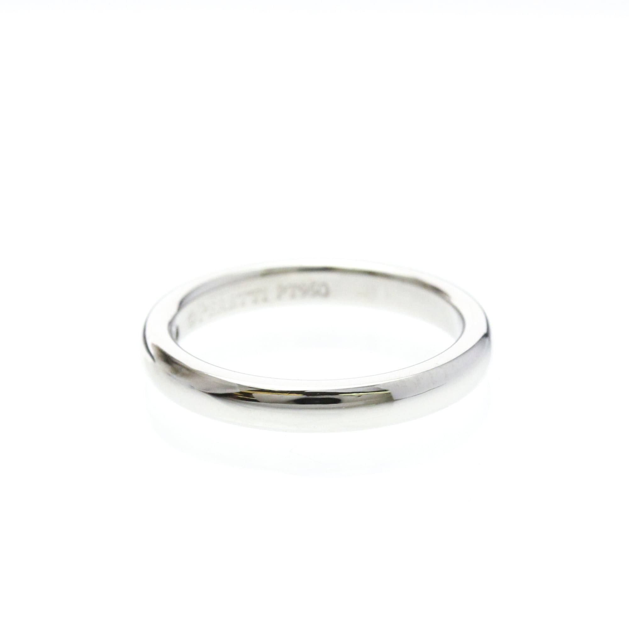 Tiffany & Co. Elsa Peretti 1 Diamond Stacking Band 950 Platinum With Diamond Silver Platinum Ring Jewelry (Pre-Owned)