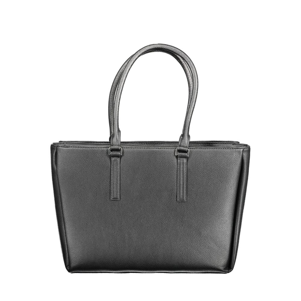 Calvin Klein Black Polyurethane Women Shoulder Women's Bag