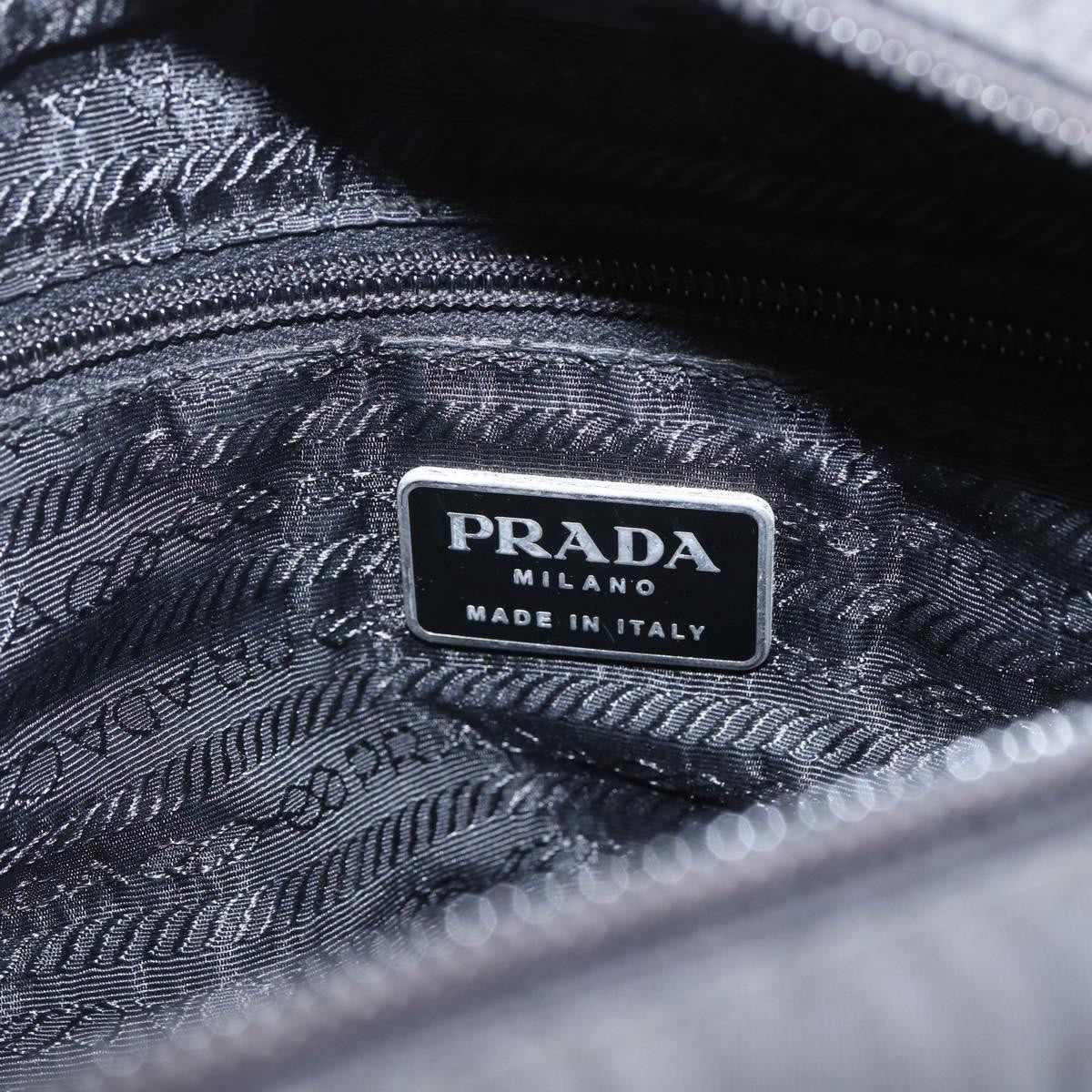 Prada Vintage Tote Tessuto Black Nylon Tote Bag Bag (Pre-Owned)