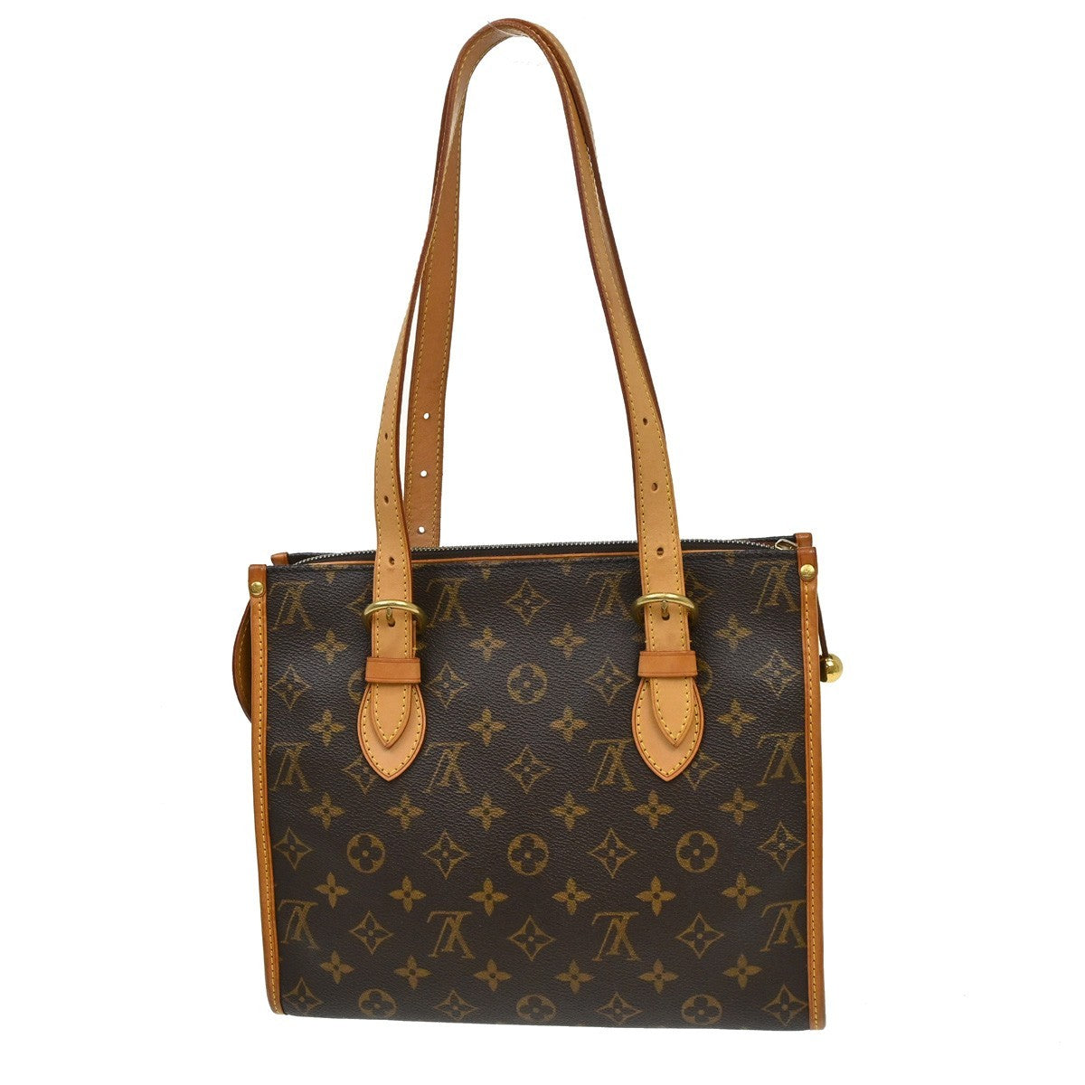 Louis Vuitton Popincourt Tote Monogram Canvas Brown Canvas Tote Bag Bag (Pre-Owned)