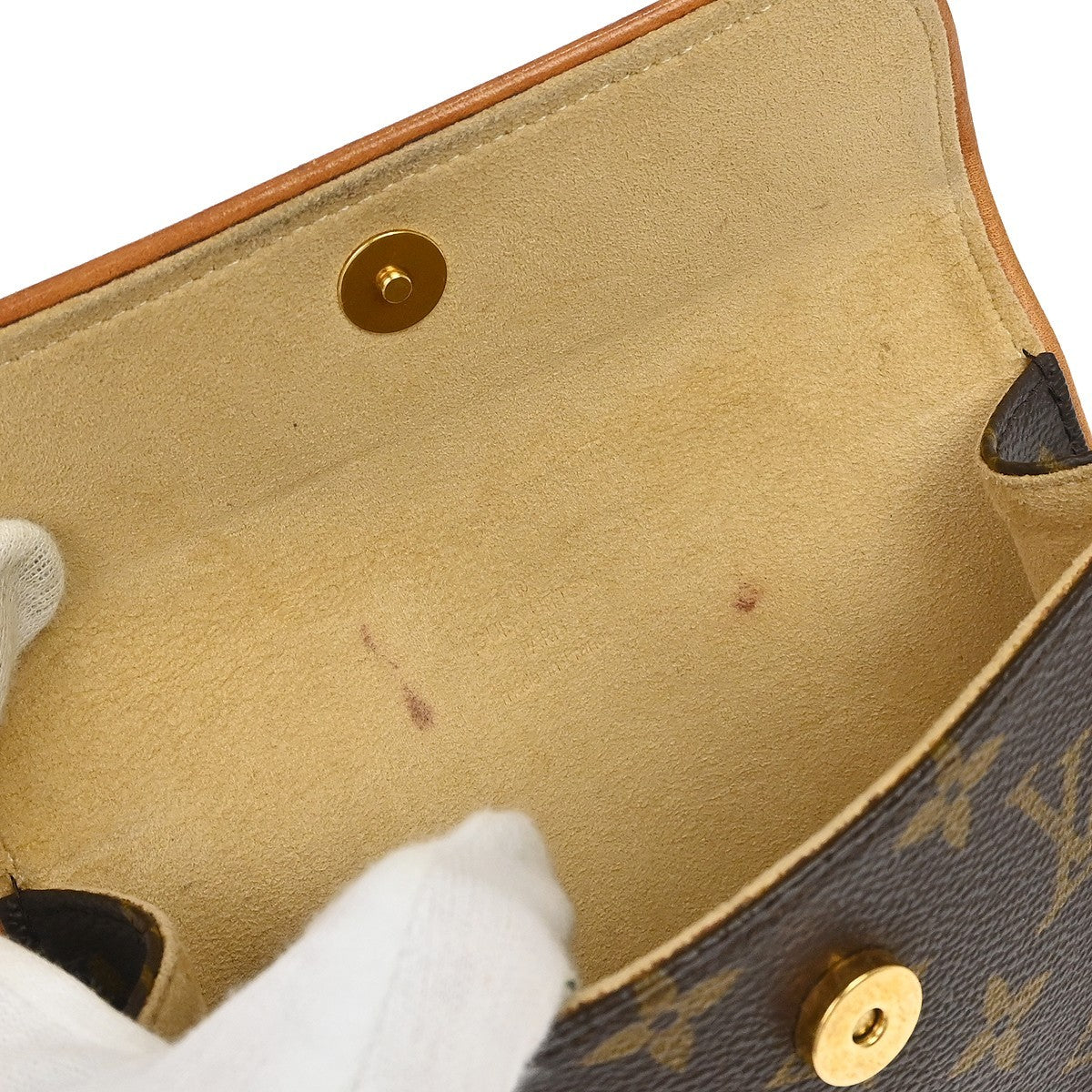 Louis Vuitton Florentine Waist Monogram Canvas Brown Canvas Handbag (Pre-Owned)