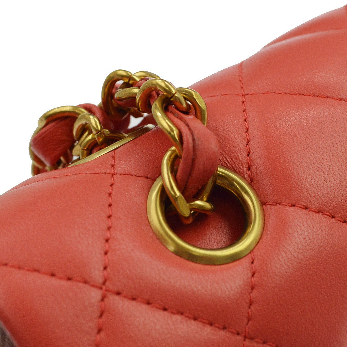 Chanel Classic Bowler Quilted Caviar Pink Leather Handbag (Pre-Owned)