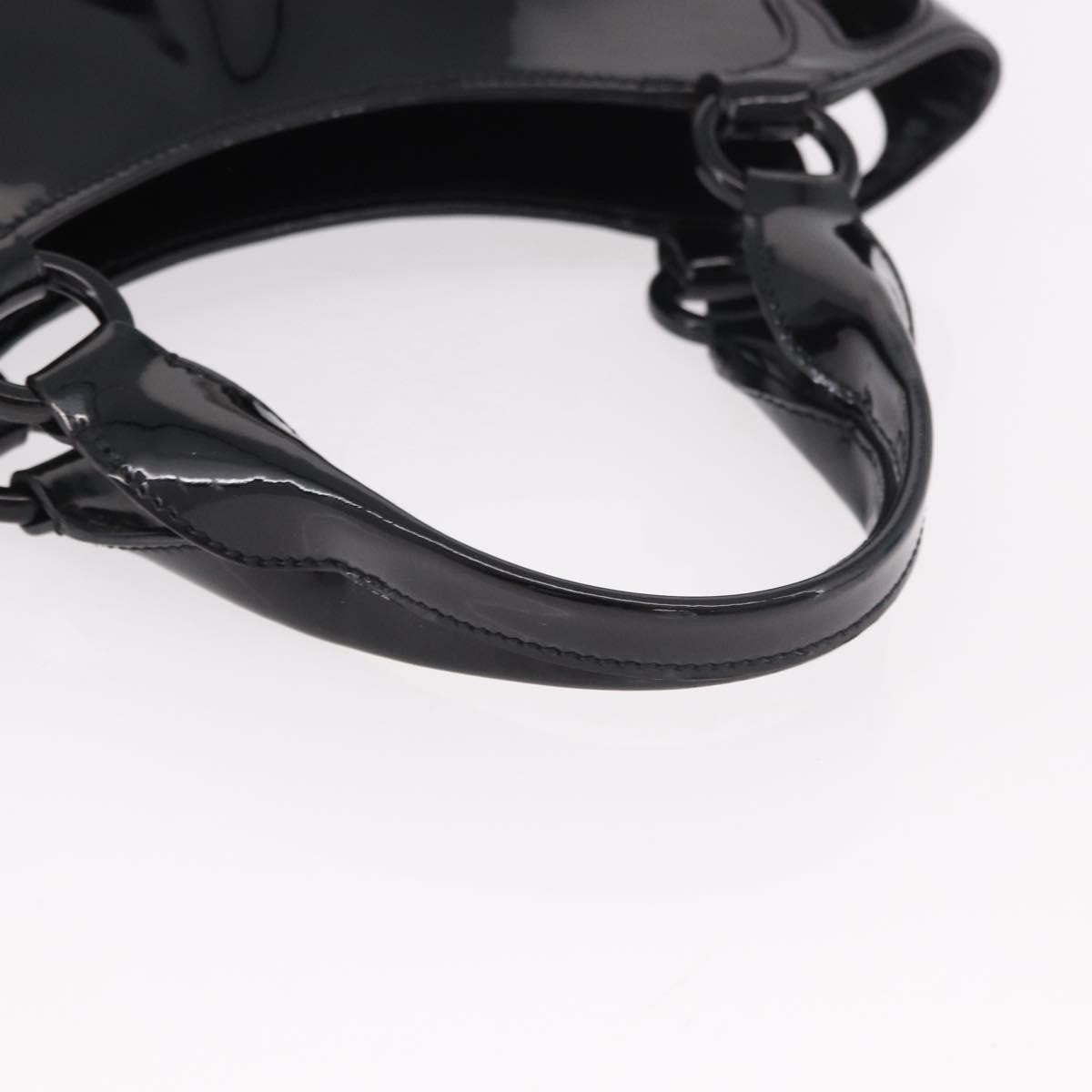 Cartier Marcello Patent Leather Black Patent_Leather Handbag (Pre-Owned)