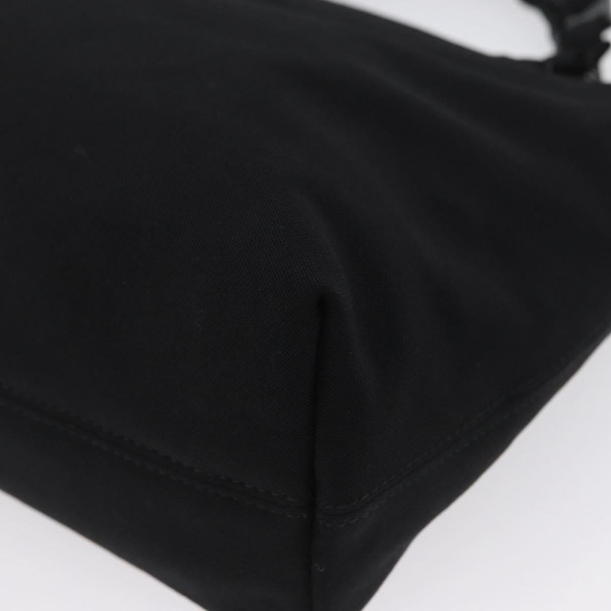 Salvatore Ferragamo Vintage Canvas Black Canvas Handbag (Pre-Owned)
