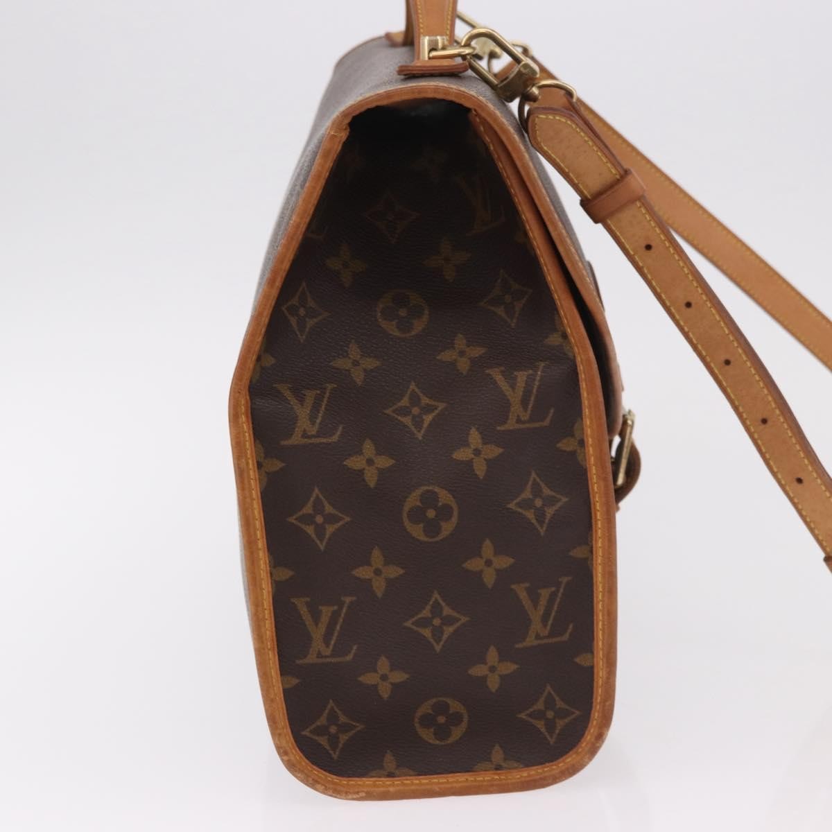 Louis Vuitton Beverly Monogram Canvas Brown Canvas Briefcase Bag (Pre-Owned)