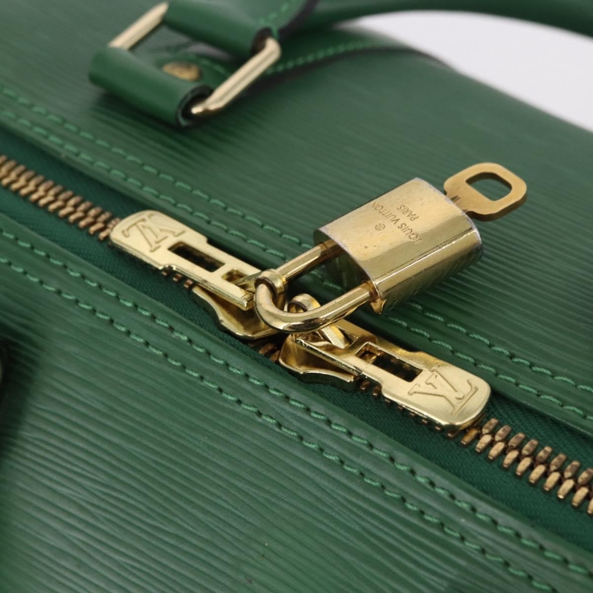 Louis Vuitton Keepall Epi Leather Green Leather Travel Bag Bag (Pre-Owned)