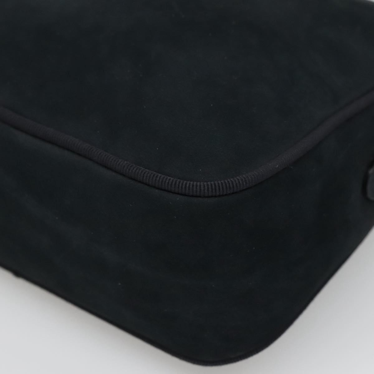 Salvatore Ferragamo Vara Bow Camera Leather Navy Suede Shoulder Bag Bag (Pre-Owned)