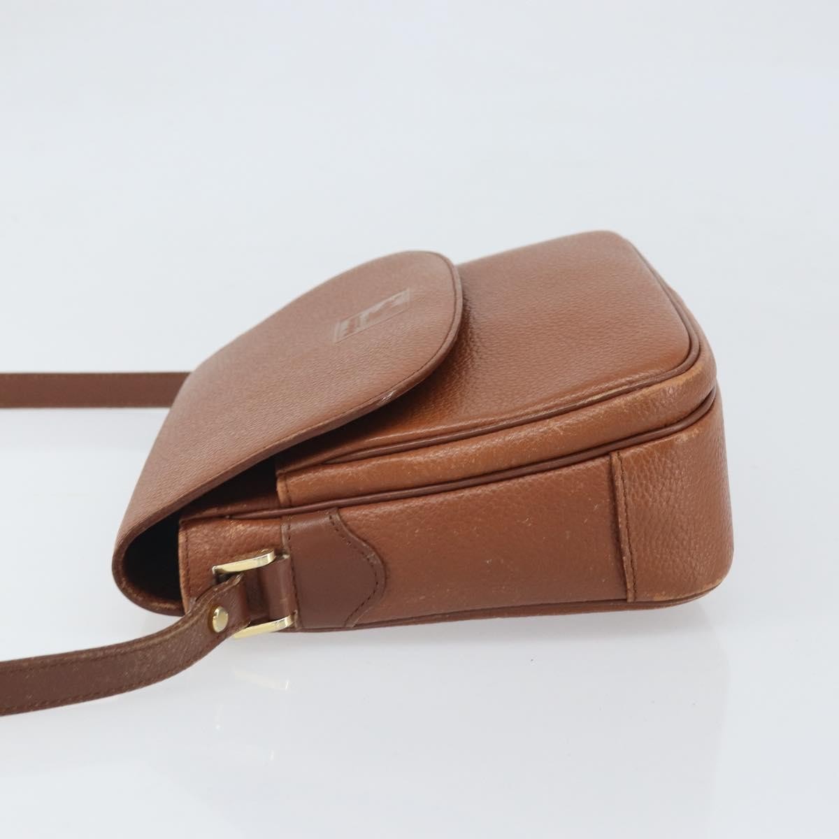 Burberry Vintage Leather Brown Leather Shoulder Bag Bag (Pre-Owned)