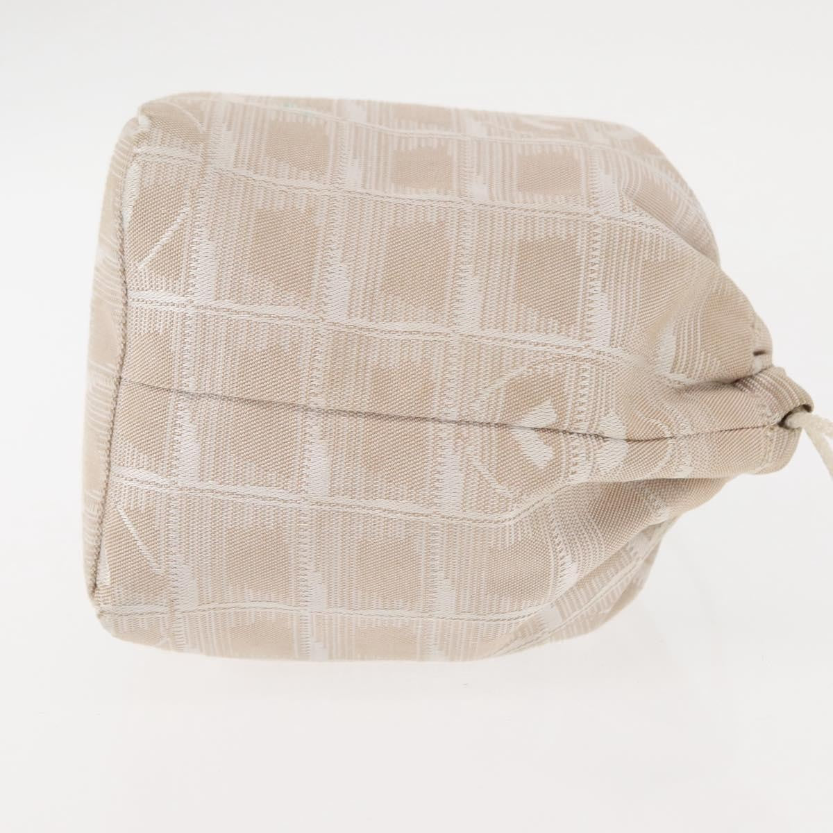 Chanel Travel Line Nylon Beige Nylon Backpack Bag (Pre-Owned)