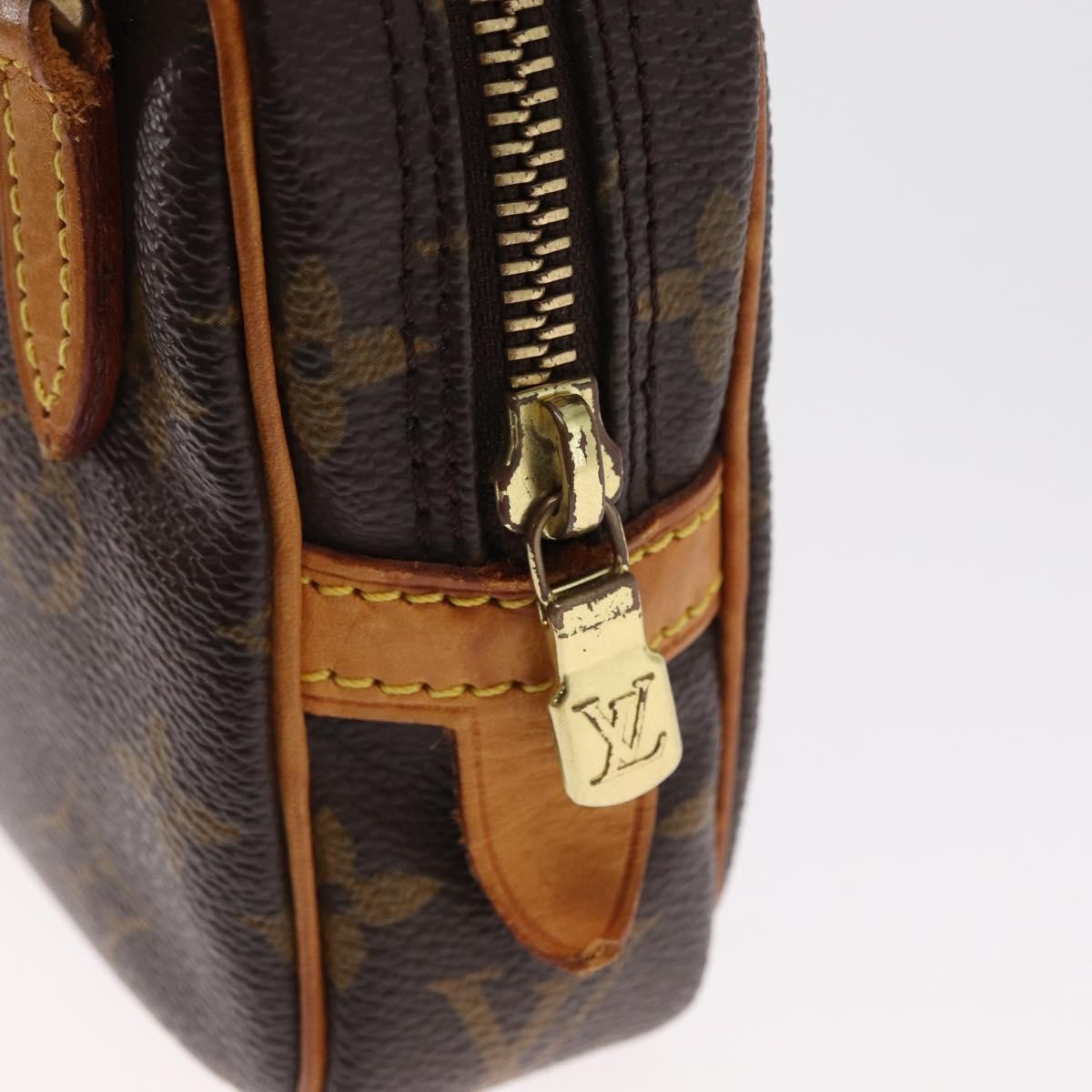 Louis Vuitton Pochette Marly Bandouliere Monogram Canvas Brown Canvas Handbag (Pre-Owned)