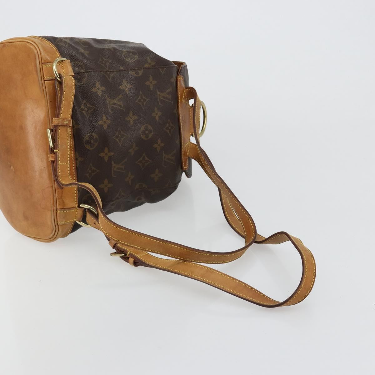 Louis Vuitton Vintage Montsouris Monogram Canvas Brown Canvas Backpack Bag (Pre-Owned)
