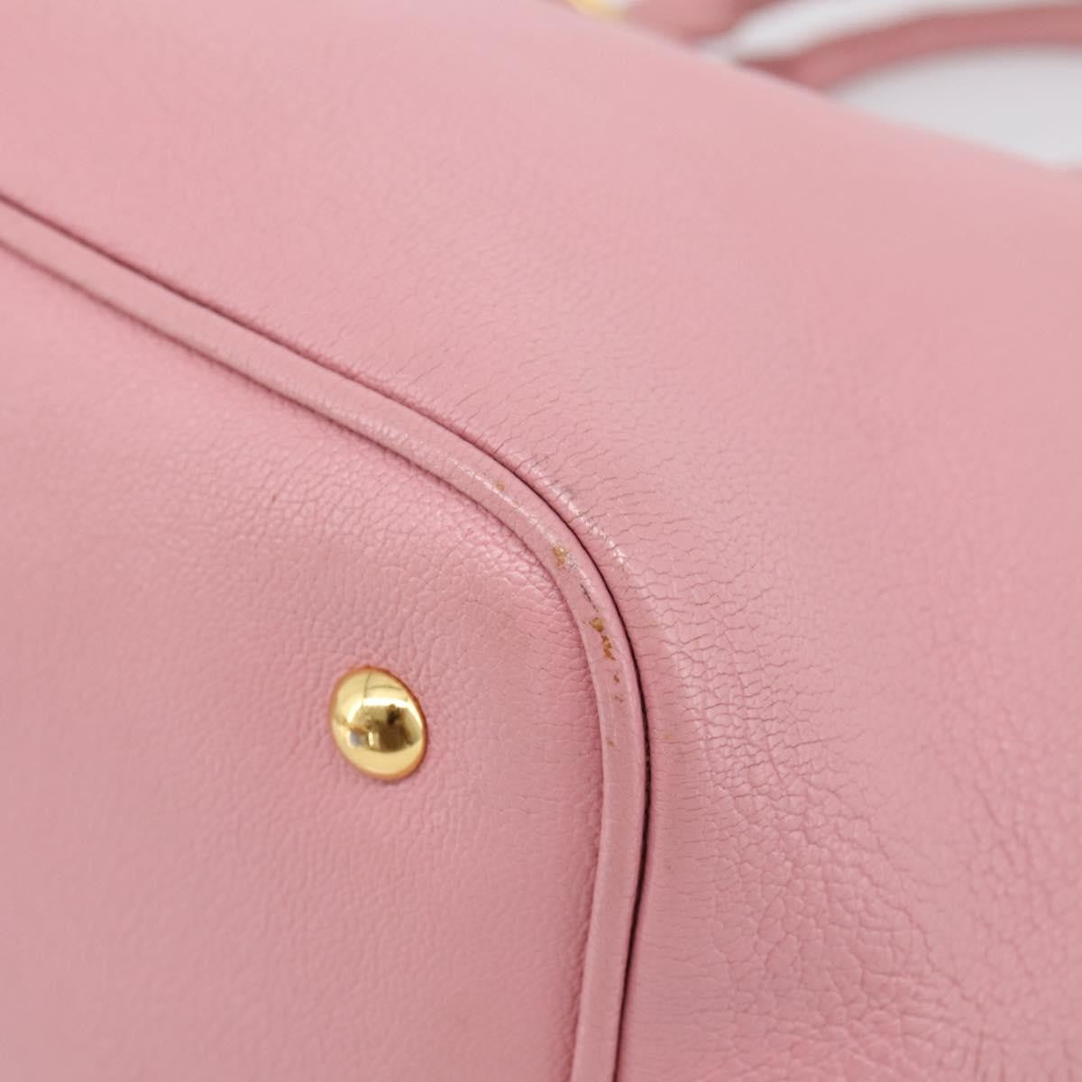 Miu Miu Madras Convertible Leather Pink Leather Tote Bag Bag (Pre-Owned)