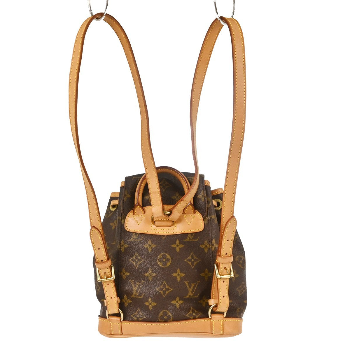 Louis Vuitton Vintage Montsouris Monogram Canvas Brown Canvas Backpack Bag (Pre-Owned)