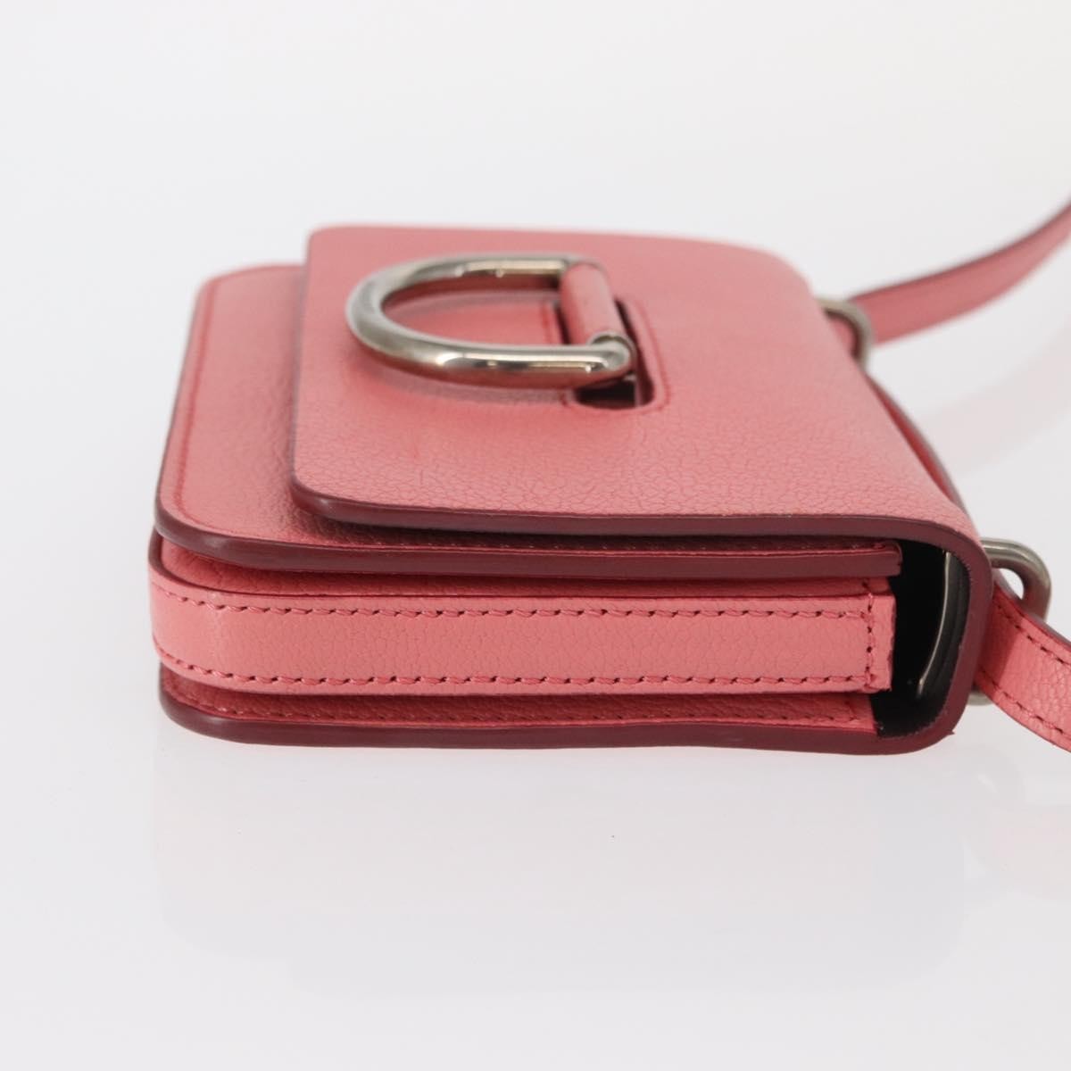 Burberry D-Ring Shoulder Leather Pink Leather Shoulder Bag Bag (Pre-Owned)