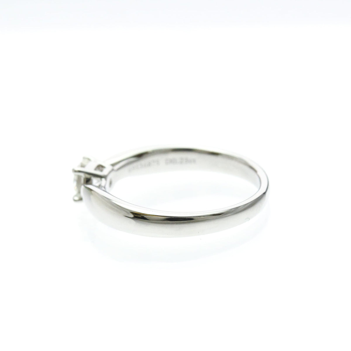Tiffany & Co. Harmony Solitaire Platinum And Pave Diamonds With Rbc Diamond G/Vs1 Silver Platinum Ring Jewelry (Pre-Owned)