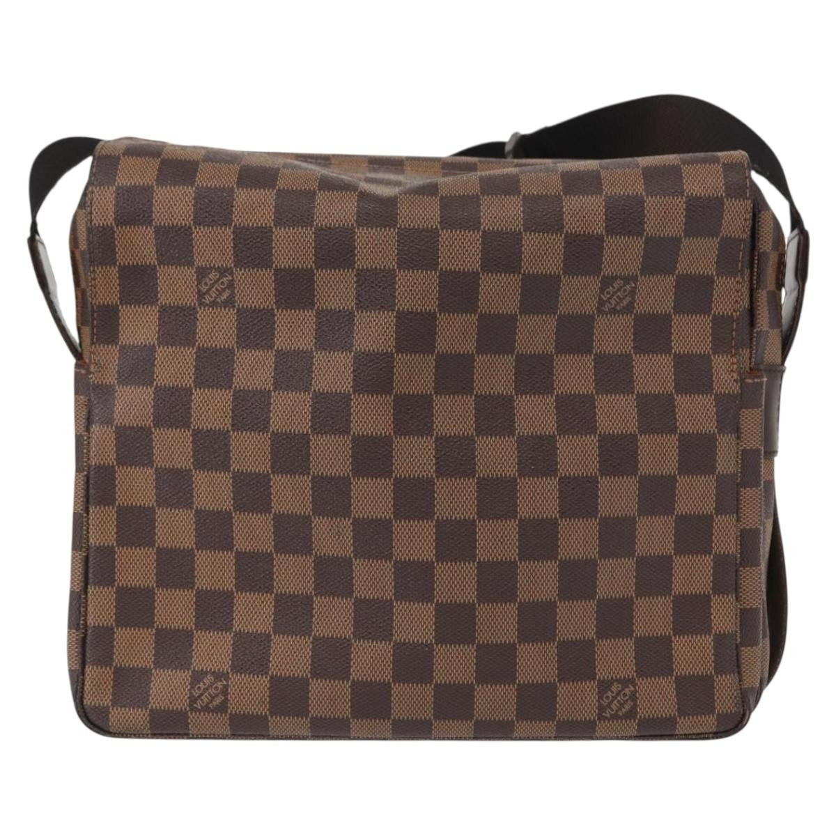 Louis Vuitton Naviglio Damier Ebene Brown Canvas Shoulder Bag Bag (Pre-Owned)