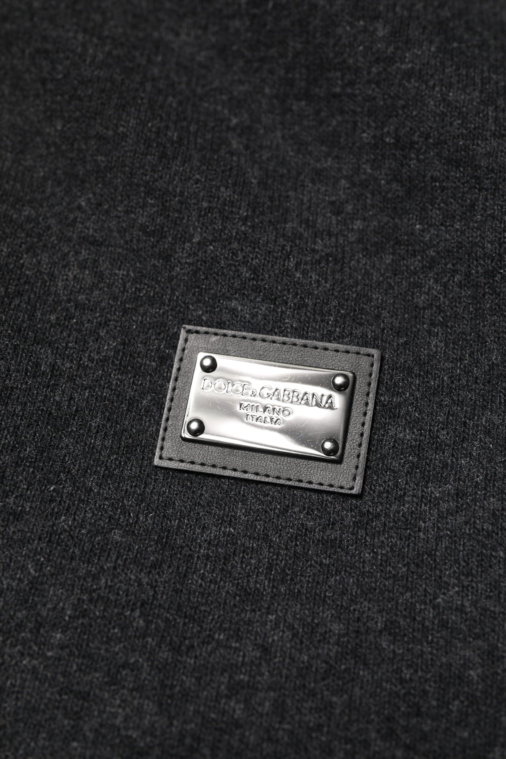 Dolce & Gabbana Black DG Logo Plaque Hooded Bomber Men's Jacket