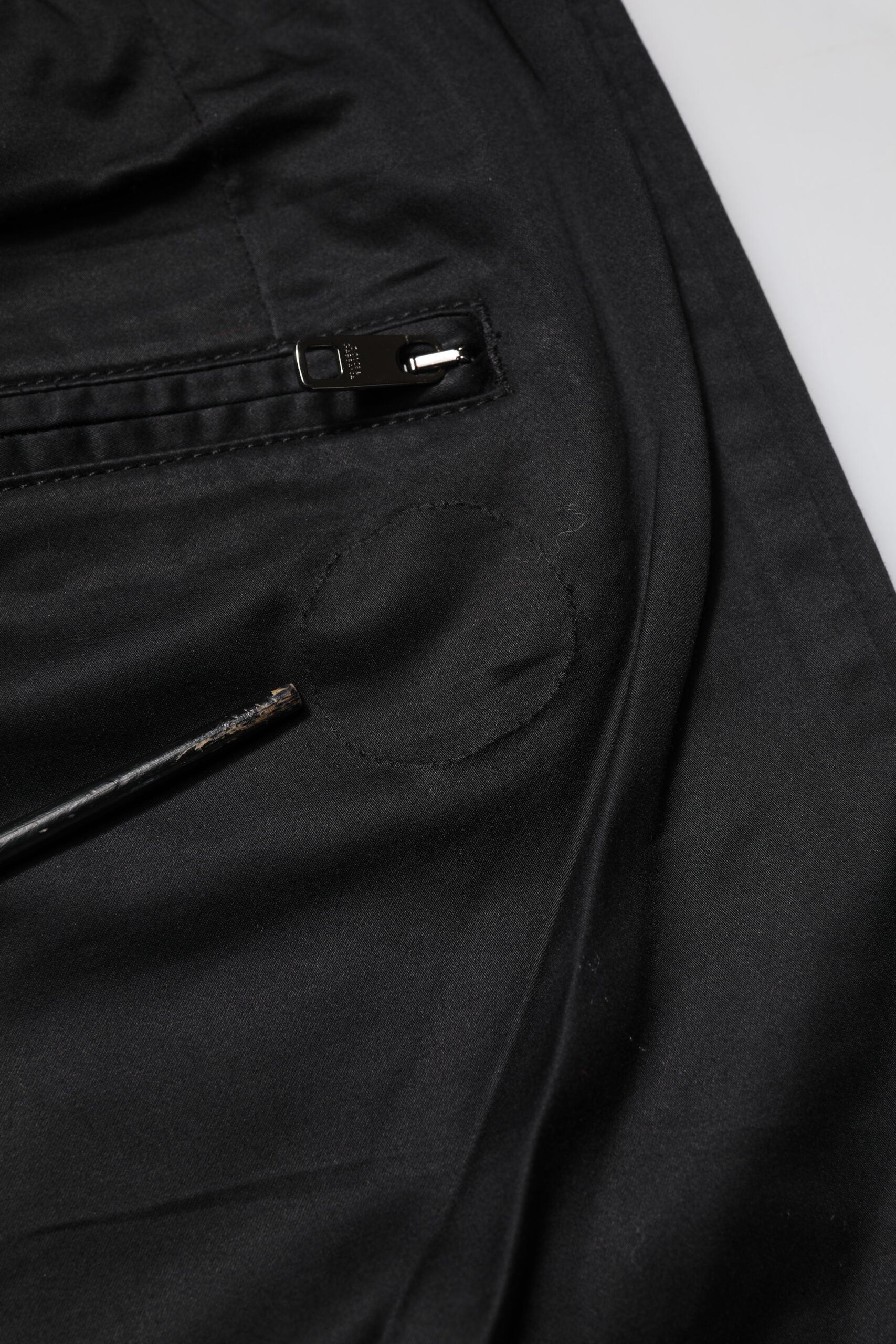Dolce & Gabbana Black Cotton Mid Waist Jogger Men's Pants (Pre-Owned)