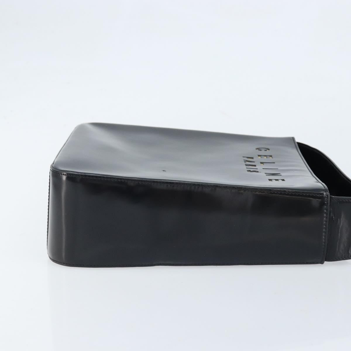 Celine Vintage Leather Black Leather Shoulder Bag Bag (Pre-Owned)