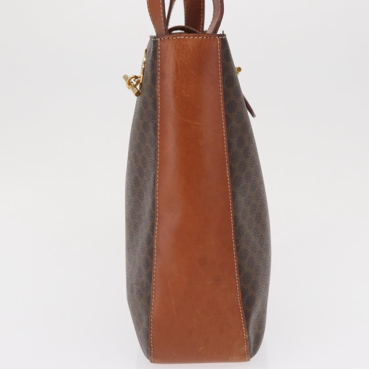 Celine Vintage Macadam Canvas Brown Canvas Backpack Bag (Pre-Owned)