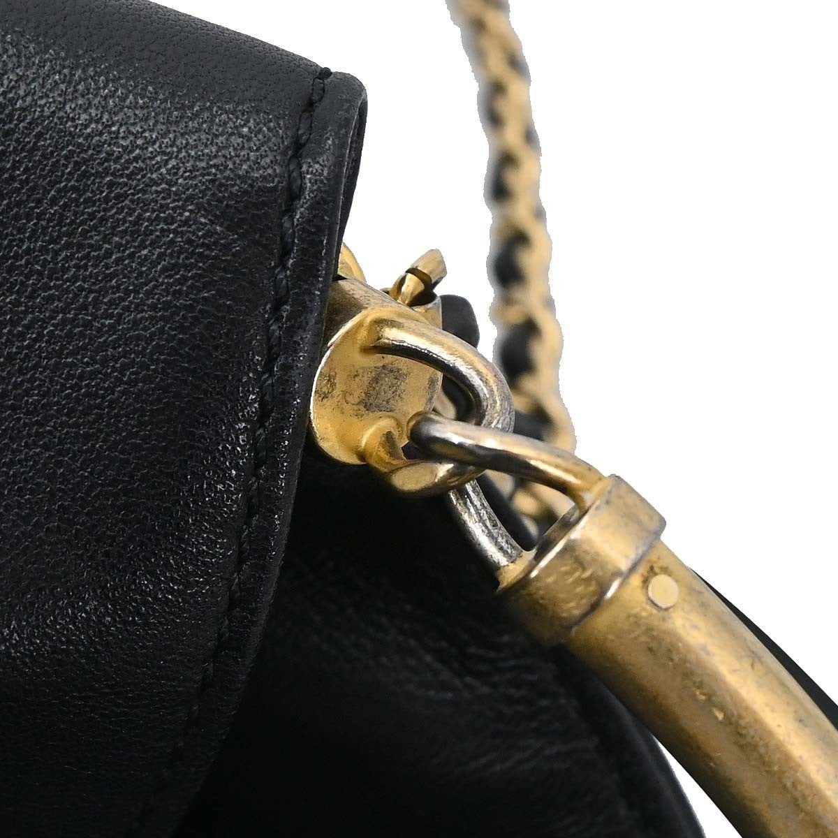 Chanel Handle With Chic Bucket Chevron Lambskin Black Leather Handbag (Pre-Owned)