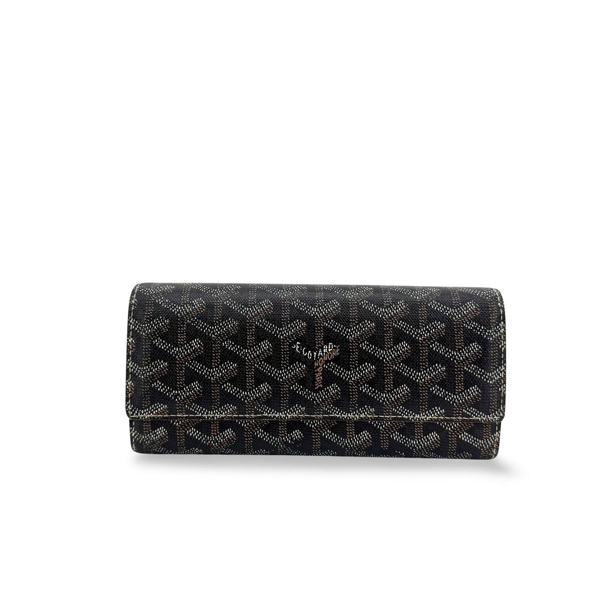 Goyard Richelieu Coated Canvas Black Canvas Wallets Accessory (Pre-Owned)